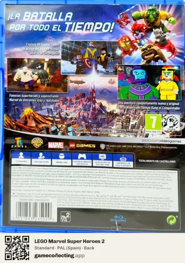 LEGO Marvel Super Heroes 2 PlayStation 4, Spain box back