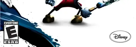 Disney Epic Mickey, the ESRB box on its front