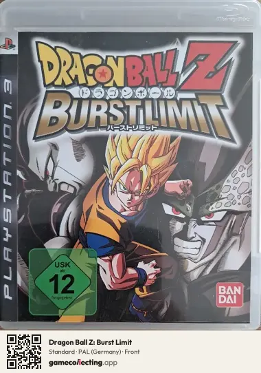 Dragon Ball Z: Burst Limit PlayStation 3, Germany box front