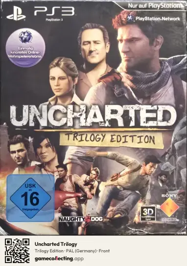 Uncharted Trilogy PlayStation 3, Germany box front