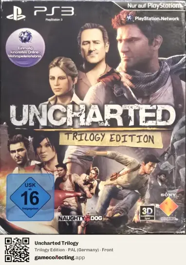 Uncharted Trilogy PlayStation 3, Germany box front