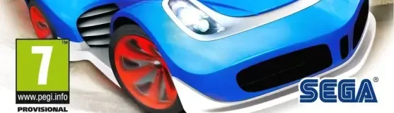 Sonic & All-Stars Racing Transformed, the PEGI square on its front