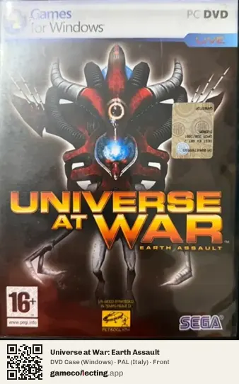 Universe at War: Earth Assault Computer, Italy box front