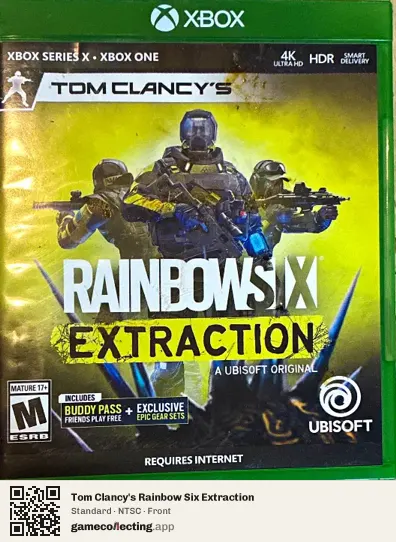 Tom Clancy's Rainbow Six Extraction Xbox Series X, NTSC box front