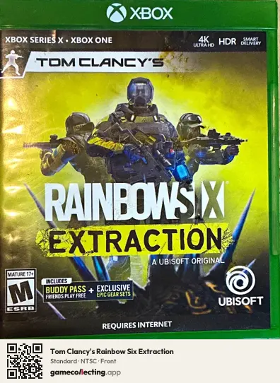 Tom Clancy's Rainbow Six Extraction Xbox Series X, NTSC box front