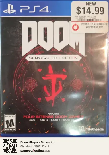 Doom Slayers Collection PlayStation 4, NTSC box front