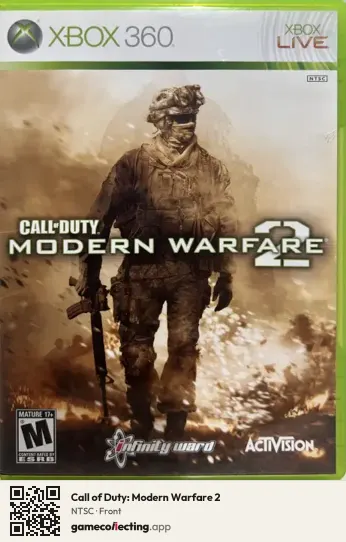 Call of Duty: Modern Warfare 2 Xbox 360, NTSC box front