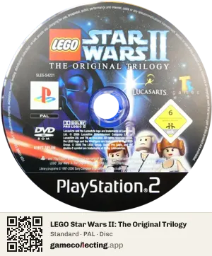 LEGO Star Wars II: The Original Trilogy PlayStation 2, PAL disc