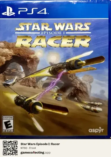 Star Wars Episode I: Racer PlayStation 4, NTSC box front
