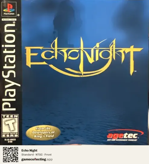Echo Night PlayStation, NTSC box front