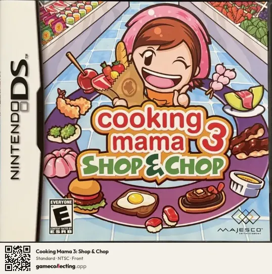 Cooking Mama 3: Shop & Chop Nintendo DS, NTSC box front