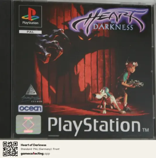 Heart of Darkness PlayStation, Germany box front
