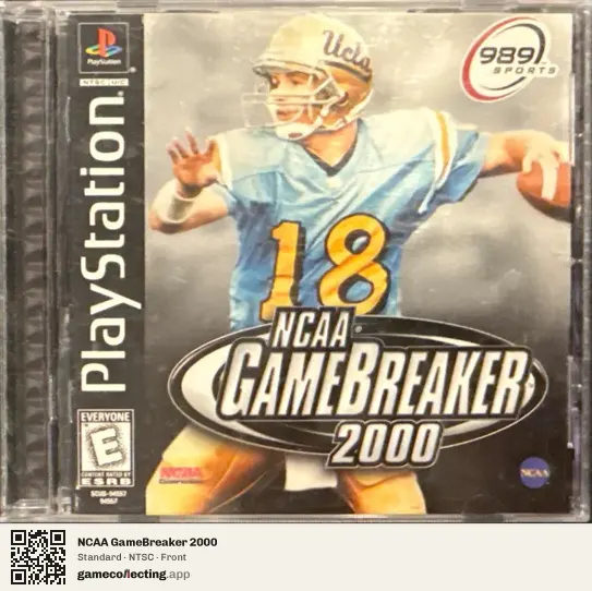 NCAA GameBreaker 2000 PlayStation, NTSC box front