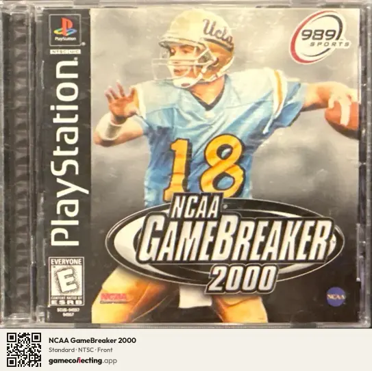 NCAA GameBreaker 2000 PlayStation, NTSC box front