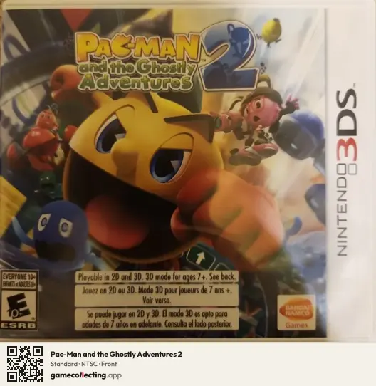 Pac-Man and the Ghostly Adventures 2 Nintendo 3DS, NTSC box front