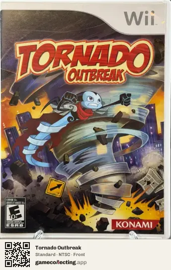 Tornado Outbreak Nintendo Wii, NTSC box front