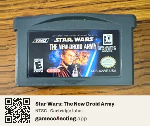 Star Wars: The New Droid Army Game Boy Advance, NTSC cartridge label