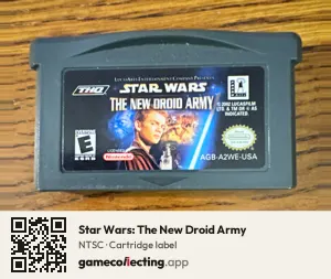 Star Wars: The New Droid Army Game Boy Advance, NTSC cartridge label