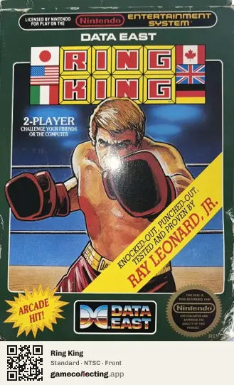 Ring King Nintendo Entertainment System, NTSC box front