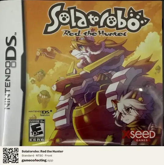 Solatorobo: Red the Hunter Nintendo DS, NTSC box front