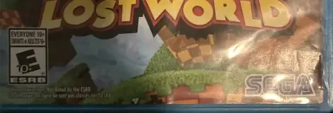 Sonic Lost World, the ESRB box on its front