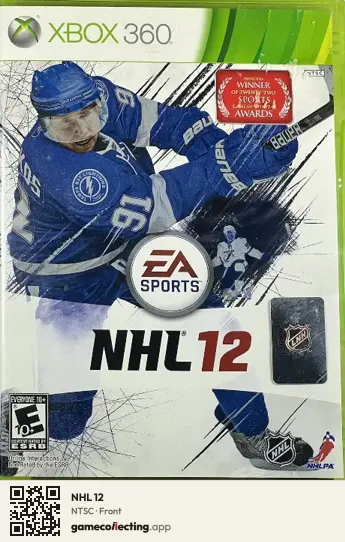 NHL 12 Xbox 360, NTSC box front