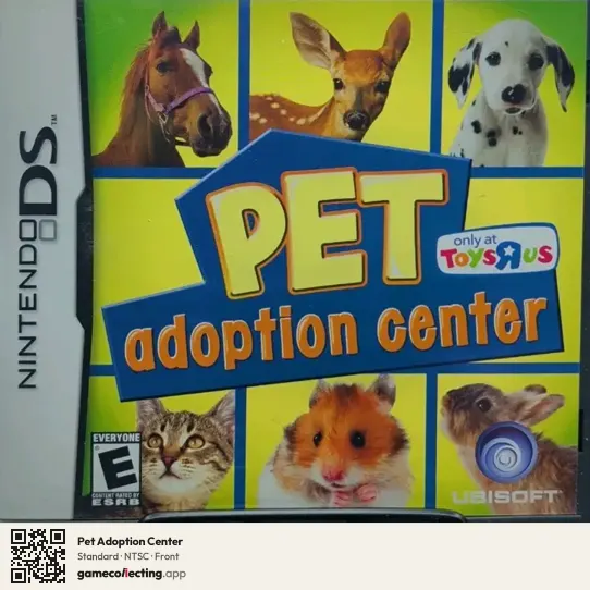 Pet Adoption Center Nintendo DS, NTSC box front