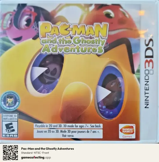 Pac-Man and the Ghostly Adventures Nintendo 3DS, NTSC box front