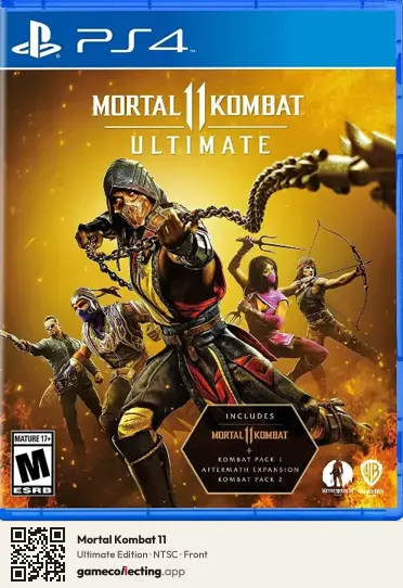 Mortal Kombat 11 PlayStation 4, NTSC box front