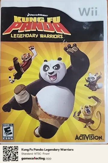 Kung Fu Panda: Legendary Warriors Nintendo Wii, NTSC box front