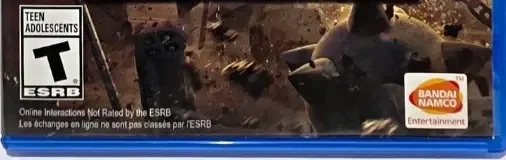 Gundam Versus, the ESRB box on its front