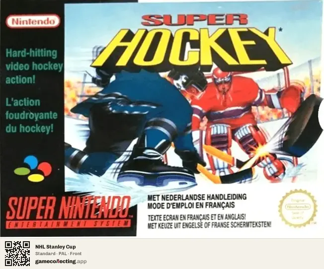 NHL Stanley Cup Super Nintendo Entertainment System, PAL box front