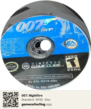 007: Nightfire Nintendo GameCube, NTSC disc