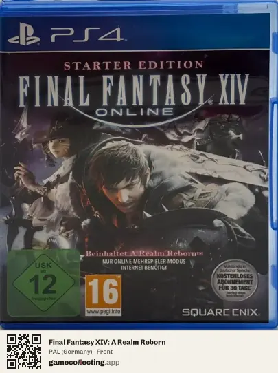 Final Fantasy XIV: A Realm Reborn PlayStation 4, Germany box front