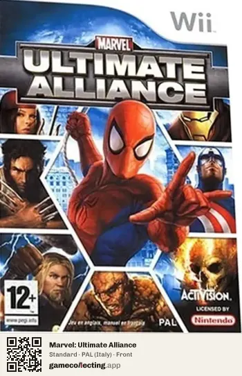 Marvel: Ultimate Alliance Nintendo Wii, Italy box front