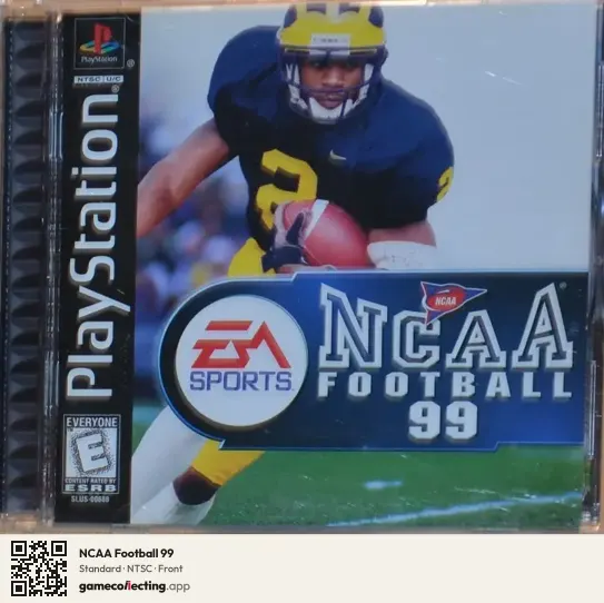 NCAA Football 99 PlayStation, NTSC box front