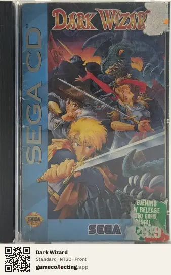 Dark Wizard Sega Mega-CD / Sega CD, NTSC box front