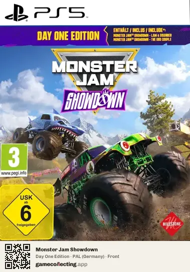 Monster Jam Showdown PlayStation 5, Germany box front