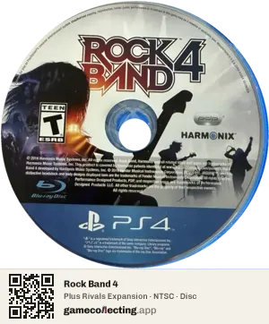 Rock Band 4 PlayStation 4, NTSC disc
