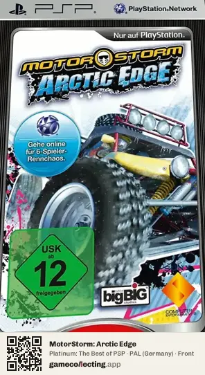 MotorStorm: Arctic Edge PlayStation Portable, Germany box front