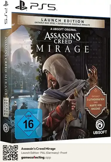 Assassin's Creed Mirage PlayStation 5, Germany box front