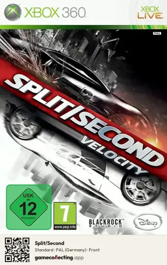 Split/Second Xbox 360, Germany box front