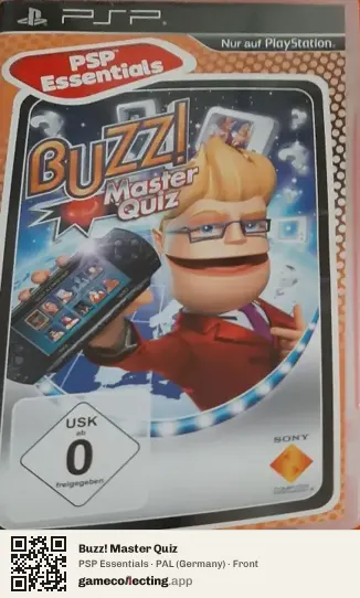 Buzz! Master Quiz PlayStation Portable, Germany box front