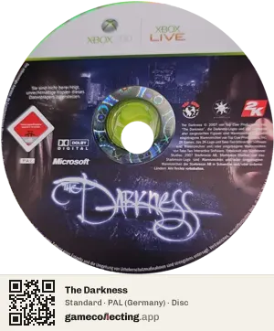 The Darkness Xbox 360, PAL disc