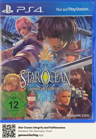 Star Ocean: Integrity and Faithlessness PlayStation 4, Germany box front