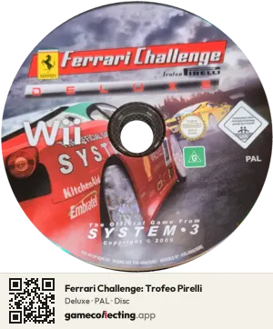 Ferrari Challenge: Trofeo Pirelli Nintendo Wii, PAL disc