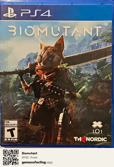 Biomutant PlayStation 4, NTSC box front