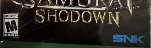 Samurai Shodown, the ESRB box on its front