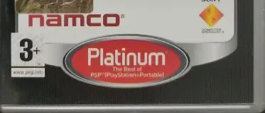 Ridge Racer, the PEGI square on its front