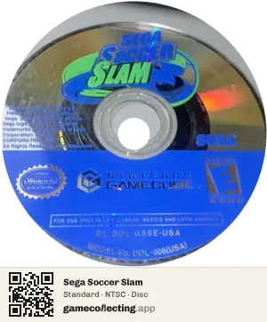 Sega Soccer Slam Nintendo GameCube, NTSC disc